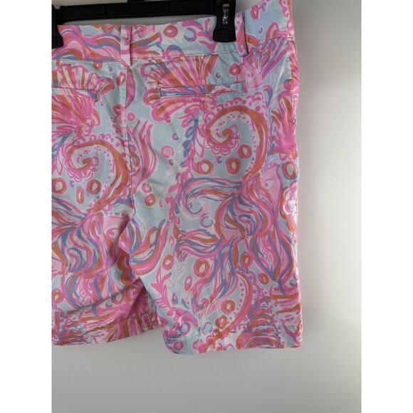 Lilly Pulitzer The Chipper Short Pink Pout Too Much Bubbly Womens Shorts Size 14 - Picture 6 of 10